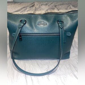 Dark Green Coach Tote Gallery